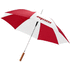 23" Lisa-sateenvarjo puukahvalla, automaattisesti avautuva, valkoinen, punainen lisäkuva 1